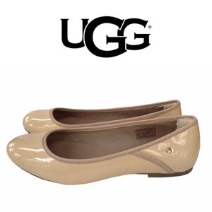 UGG Australian Antora Patent Leather Nude Flats